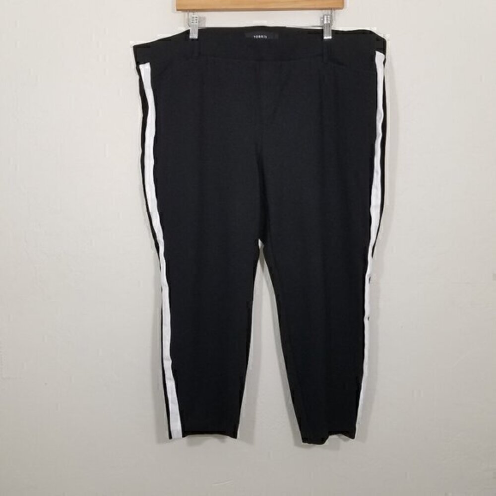 Torrid Pull-On Stretch Pants Black Size 4R